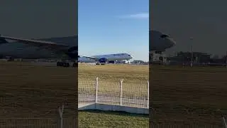World2Fly airbus a350 landing on Prague airport