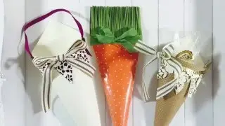 Project Go Create! Lace Bunting with the Stampin Up Bloomin Heart die and a cone