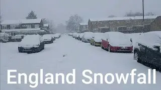 Live Heavy Snow in Sparkhill Birmingham 24 January 2021 | England Snowfall