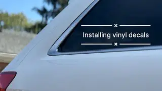 How to apply vinyl decals/stickers?