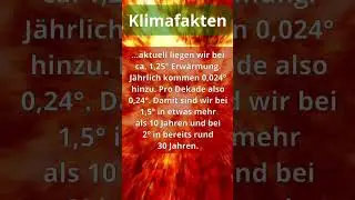 1.5 Grad werden bald erreicht sein, auch 2 Grad wirst Du noch erleben 🥵 #shorts #klima #1.5grad