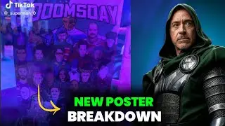 Avengers Doomsday Poster Breakdown 🔥 Doctor Doom, Magneto Comic Look Explained | Hindi