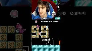 "dodged" #shorts #mariomaker2 #trolllevel #streamhighlights
