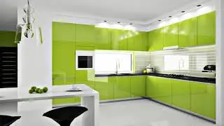 Modern Acrylic Kitchen Cabinet | Modern Glass Acrylic Kitchen Design | Modern Modular Kitchen Ideas