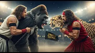 Gorilla vs Cheetah | Jungle Fight Championship 🦍🔥🐆 | Epic Stadium Battle | Jungle Mama Series