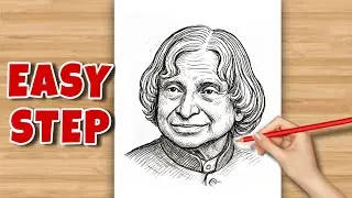 APJ Abdul Kalam Drawing | Independence day drawing | Freedom fighter drawing 🇮🇳