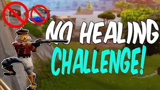 Fortnite No Healing Challenge WIN! (Fortnite Battle Royale)