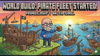 AHOY! Building the ULTIMATE Pirate Fleet in Minecraft!