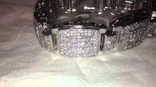 Simulated diamond bracelet