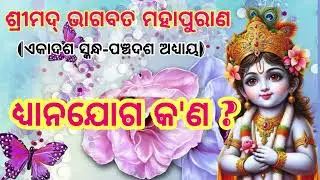 ଧ୍ୟାନଯୋଗ  କ'ଣ ? //ଏକାଦଶ ସ୍କନ୍ଧ-ପଞ୍ଚଦଶ ଅଧ୍ୟାୟ //ଶ୍ରୀମଦ୍ ଭାଗବତ ମହାପୁରାଣ //