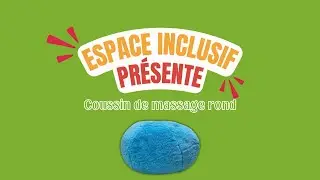 Coussin de massage rond bleu | Espace Inclusif