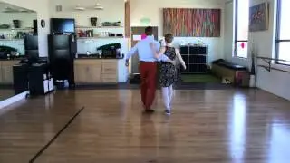 Learn to Lindy in a Day 1 of 2 (basic rhythms, open 1/2 moons, swingout)