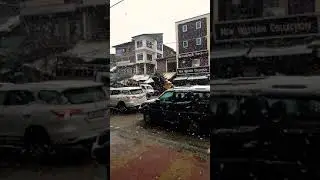 lal chowk anantnag, snowfall slow mov🤗