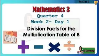 MATH 3 W2Q4 day 1 Division Facts for the Multiplication Table of 8