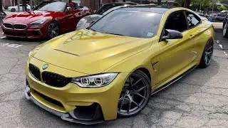 2015 BMW M4 Coupe Austin Gelb Metallic Paint.