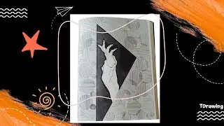 How to Draw a Dramatic Hand in Abstract Style | Easy Pen Art Tutorial #art #abstractart #howtodraw