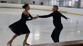 QLD Figure Skating Championship 2022 Adult Silver Ice Dance, Starlight Waltz. Pattern Dance.