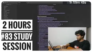 #83 Study with me | 2 hours | Deep dive react | #codingjourney #dsa