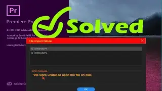 РЕШЕНО: &laquo;Не удалось открыть файл на диске&raquo; PREMIERE PRO ДЛЯ WINDOWS
