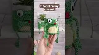 🐸 How to Make this Funniest Crochet Frog Basket #crochettutorial