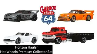 Horizon Hauler Hot Wheels set. Porche, Toyota, Datsun...