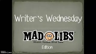 Mad Libs Silly Story Writing