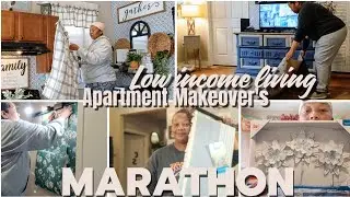 LOW INCOME LIVING/VLOG/APARTMENT DECORATE AND MAKEOVER MARATHON/30 min of Inspiration & motivation!
