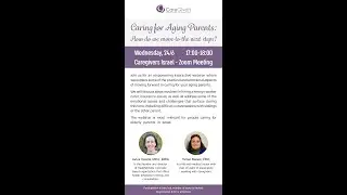 Caring for aging parents: how do we move to the next steps?