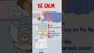 Мнемоническая процедура при дистоции плеч | Маневры BE CALM с объяснением | USMLE, шаг 2, акушерс...