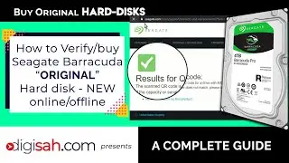 How to check Original Seagate Hard-disks & Warranty Validity | Hindi | Barracuda | digisah Tutorials