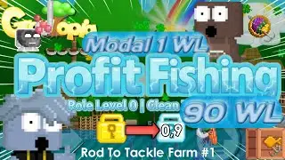 Tips Profit Fishing Role Level 0 | Modal 1 WL Clean Profit 90 WL  ? Rod To Tackle Farm #1