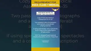 Documents Required for DGCA Class 1 Medical Exam for Pilots #shorts