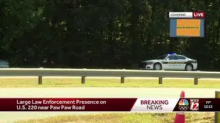 Heavy law enforcement on Paw Paw Road, U.S. Route 220 in Rockingham Co.
