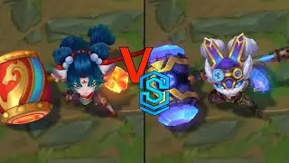 Firecracker Poppy VS Hextech Poppy