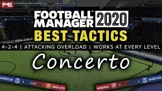 Best FM 2020 Tactics | Concerto | High Scoring, Attacking 4-2-4 | Football Manager 2020 Tactic