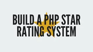 PHP Star Rating System