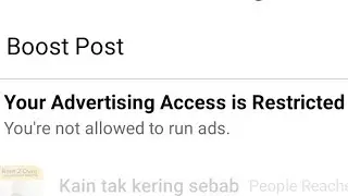 Akses pengiklanan anda di hadkan / 