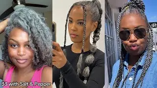 Shining Smooth Salt And Pepper Hair Looks