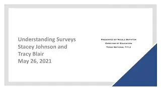 Understanding Surveys with Stacey Johnson