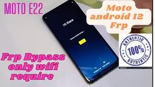 Moto E22 Frp Bypass Without any tools in just 5 minutes | Android 12 Final Update