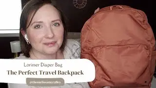 The BEST Travel Backpack - Lorimer Diaper Bag Packed for Air Travel with 3 Kids