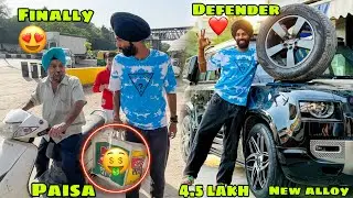 Finally PAPA ne 4.5 Lakh ke Alloy Dalwa diye apni Defender mai 😍 Happy Moment ❤️