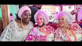 On Oba Adedapo Tejuoso Beautiful Wives Unbreakable Bond at Olori Lara Tejuoso at 70(Part 1)