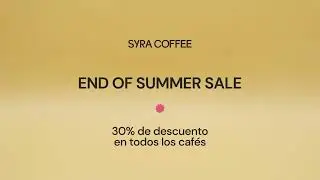 Syra Coffee: The End of Summer Sale - 30% off all our coffees