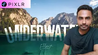 How to create underwater text effect in Pixlr | Pixlr Tutorial | Pixlr tutorial 2022