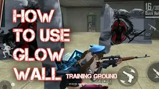 How to use glow wall in training ground || New ob-22 update  - Glow wall in training ground