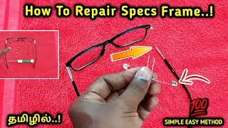 How To Repair Broken Eyeglass At Home | How to Fix Broken Hinge in specs 👓
