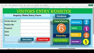 Automate Visitor Entry in Excel and SAVE TIME Now!