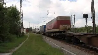 186 282+186 102 mit KLV bei der Ausfahrt aus MOR