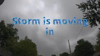 Storm clouds moving in fast